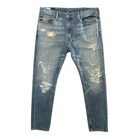 Levi’s 508 Men’s Jeans Distressed Tagged 38x34 Actual 40x34 Slim Taper 2014 - Picture 1 of 10